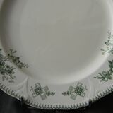 Set of 6 BOCH LA LOUVIERE earthenware dinner plates. Duchesse pattern.