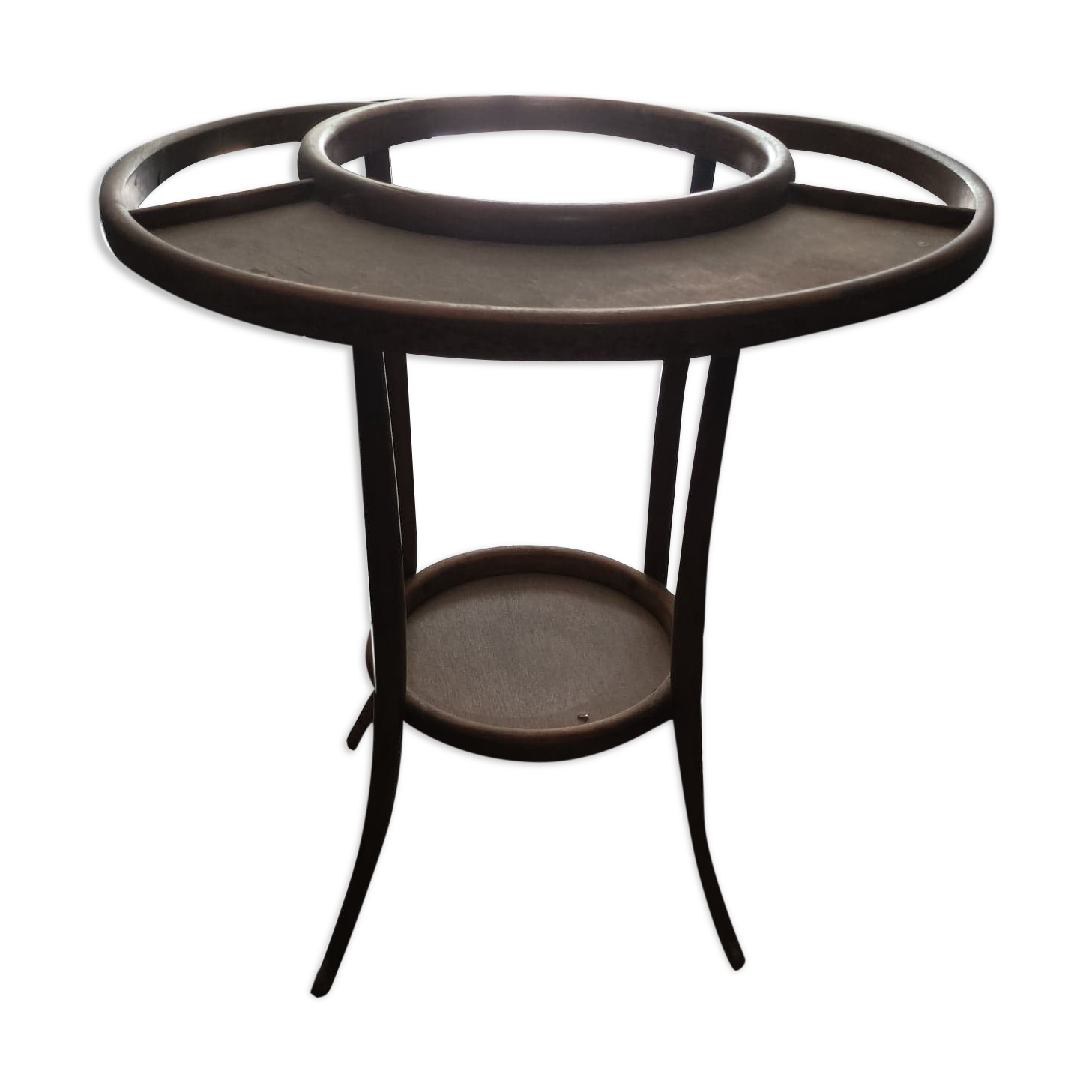 Meuble de barbier ancien coiffeuse guéridon Baumann 1920 art déco