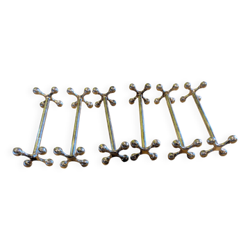 Set of 6 Cristofle knife rests model Atomium