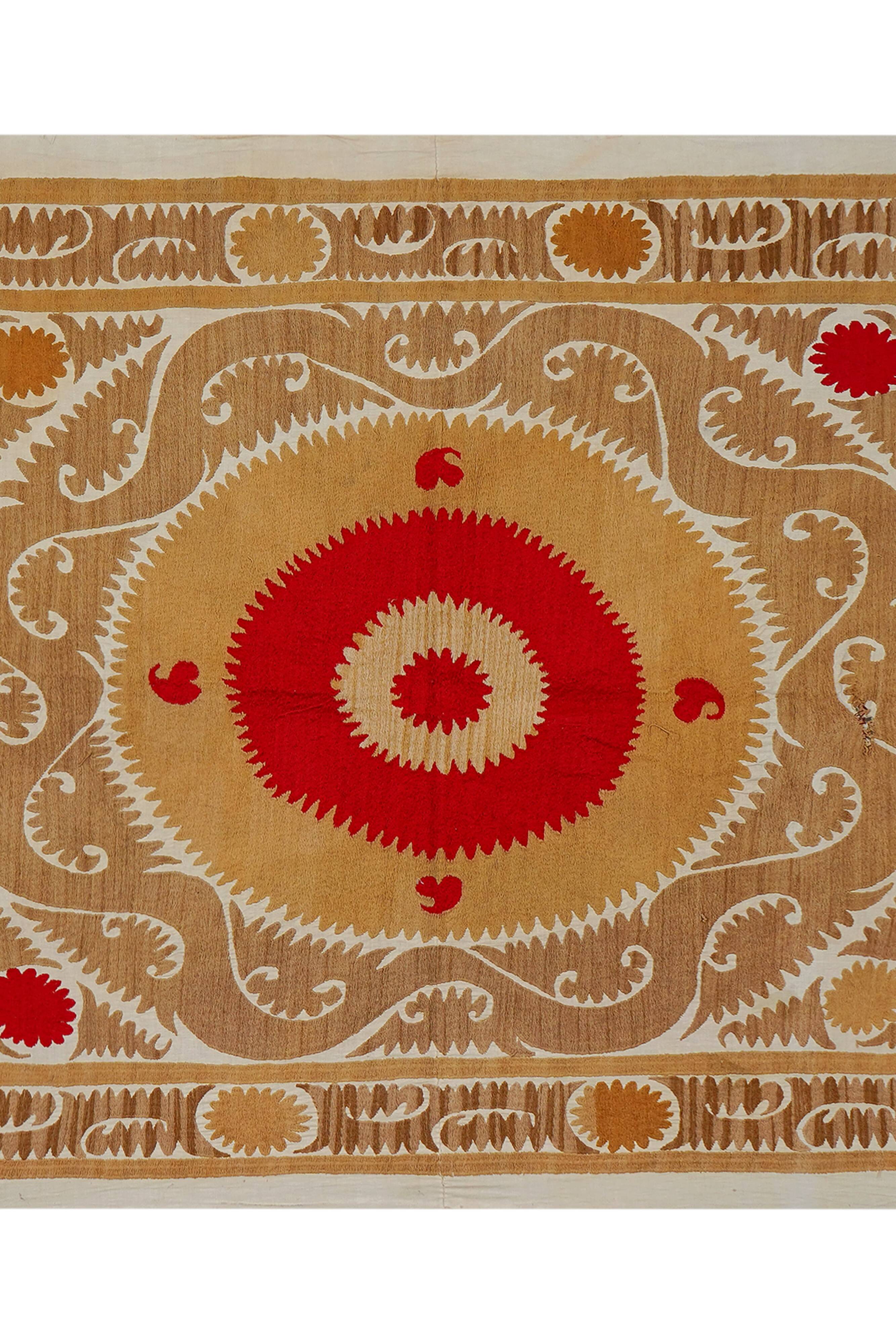 Vintage Turkish hand-knotted rug 127x150 cm