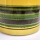 Set of Three Postmodern Blue and Yellow Glazed Vase and Bottles by Parravic