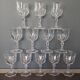 12 vintage wine glasses