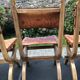 Set of 4 vintage brutalist chairs by Bram Sprij, Netherlands 1960s. in beech.