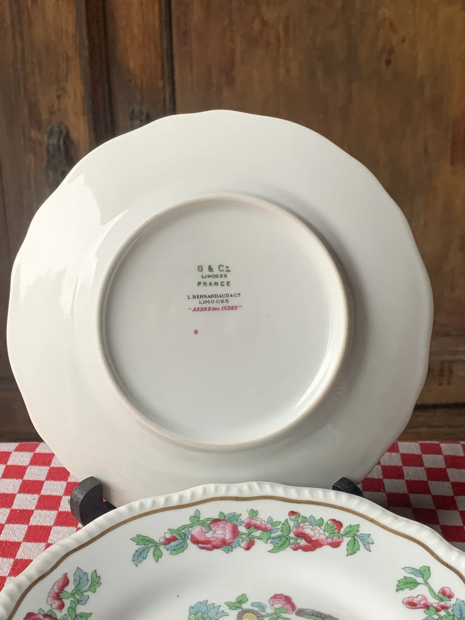 5 dessert plates Bernardaud Arbre des Indes anciennes