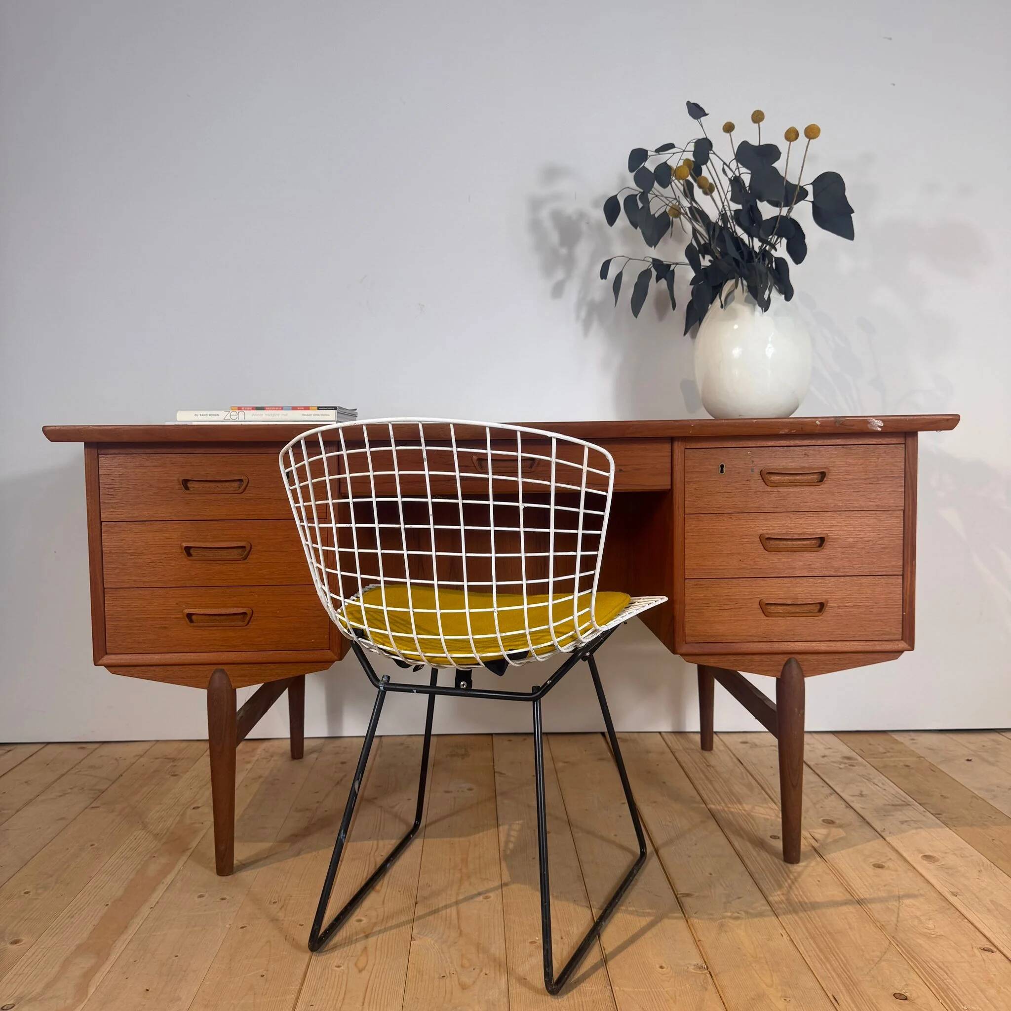 Scandinavian teak desk, 1960s