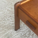 Vintage elm bedside table