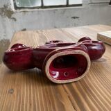 Vintage Vallauris red ceramic candlestick