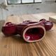 Vintage Vallauris red ceramic candlestick