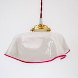 Art Deco square clichy glass pendant light