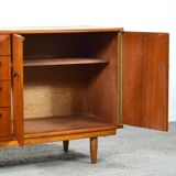 Midcentury tigerwood sideboard / long john. vintage modern / danish / retro / scandinavian style.