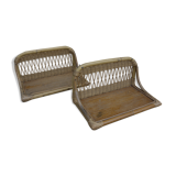 Pair of wicker bedsides