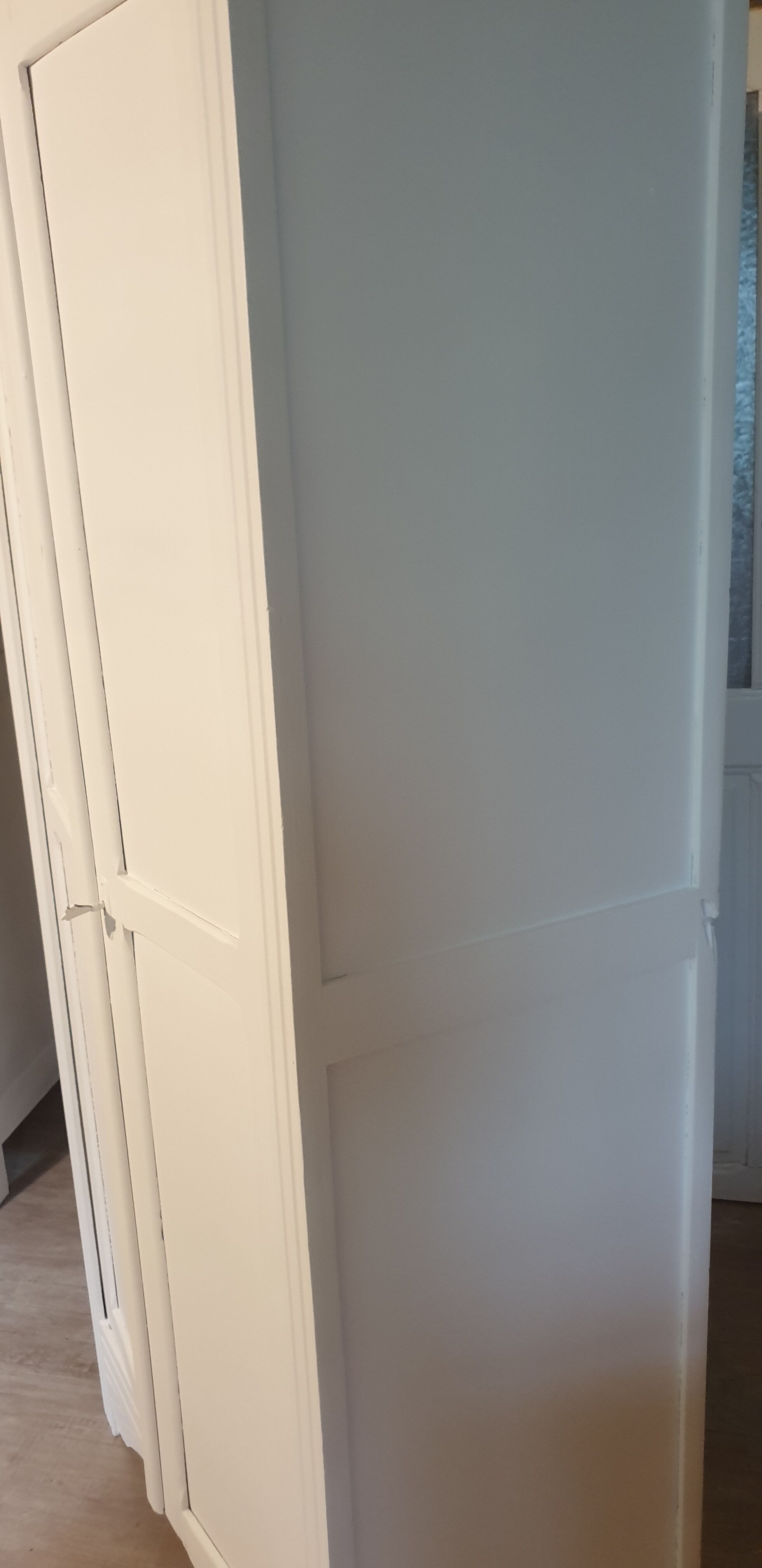 White parisian wardrobe in solid wood