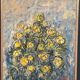 Swedish Oil on Canvas – “Flower” by S. Koskinen – Dated 1978