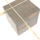 Italian design coffee table by Artedi with natural stone base and glass top