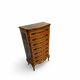 Wooden bedroom suite with inlays in mid-century Italian style, by Pacifici Prete, Rome.