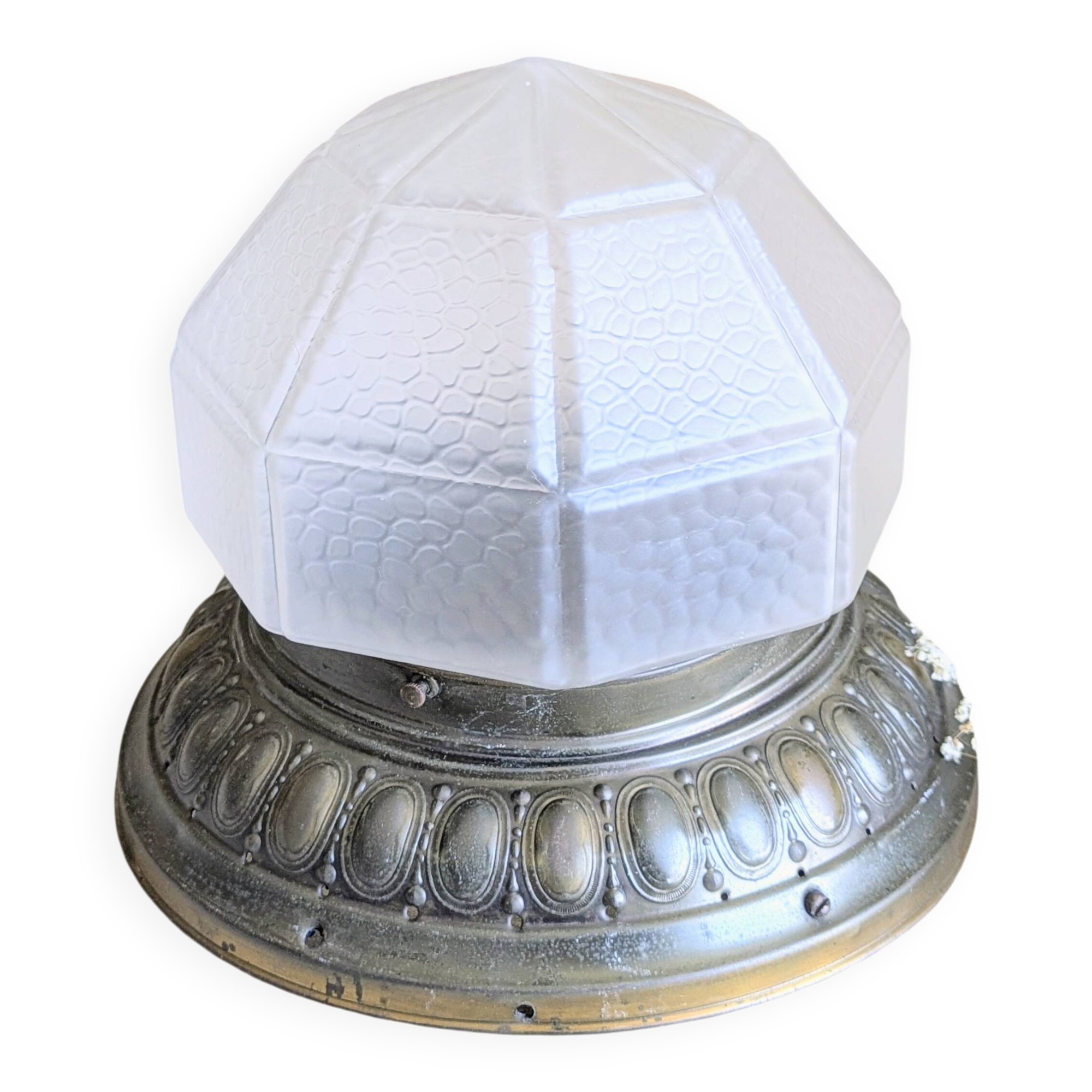 Plafonnier art déco Peau de croco (L-0183-1)