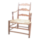 Fauteuil campagne paillé
