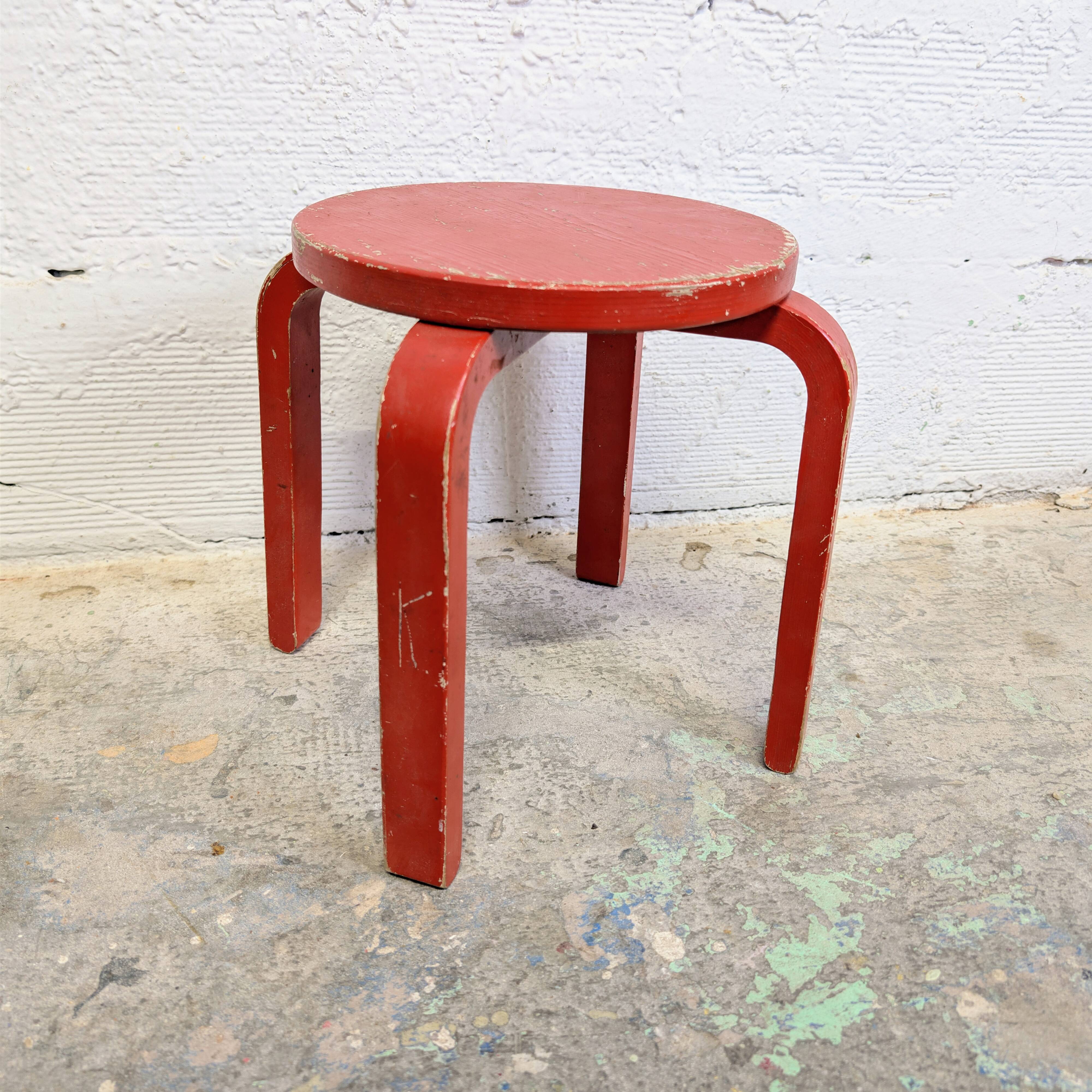 Vintage children's stool – Alvar Aalto spirit