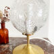 Old glass globe table lamp