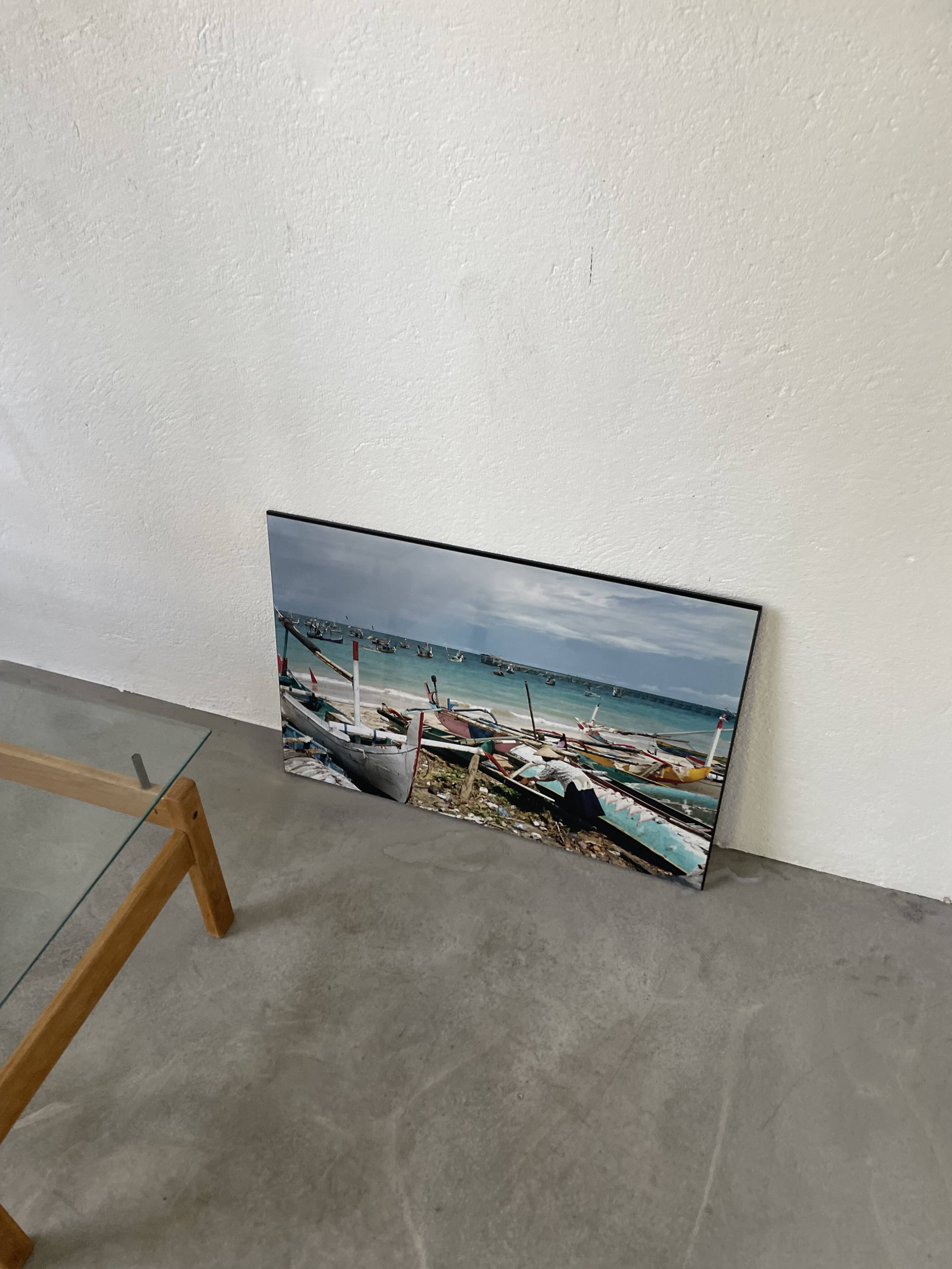 Photographie ancienne pêcheurs 50x76cm