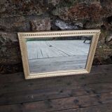 Old wall mirror - Wood and gilded stucco - 1940