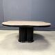 Vintage granite clover-shaped coffee table, 1970s
