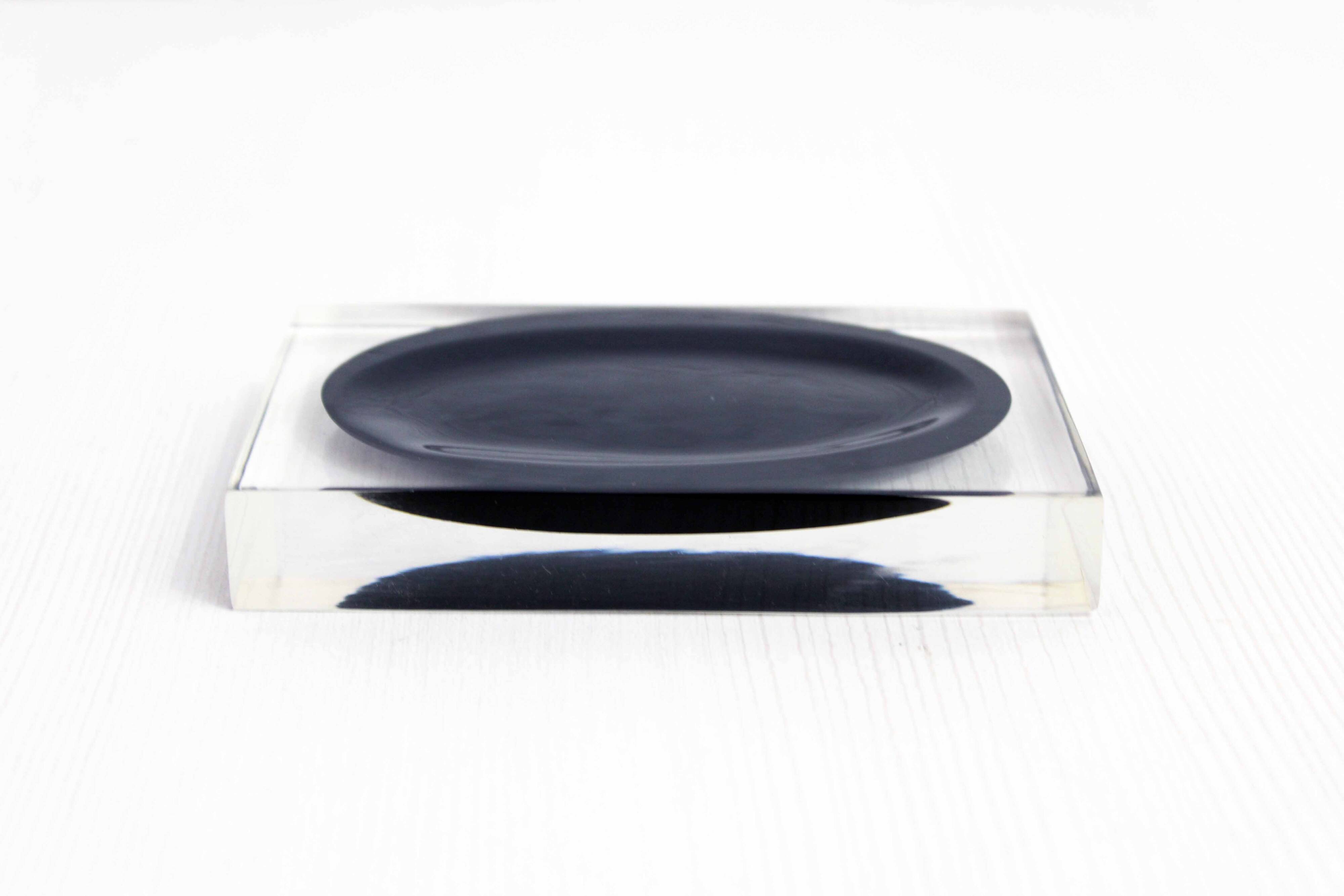 Soap holder or plexiglass pocket