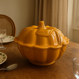 Soupière en forme de citrouille