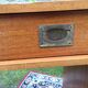 Bureau marine vintage en teck à 2 tiroirs