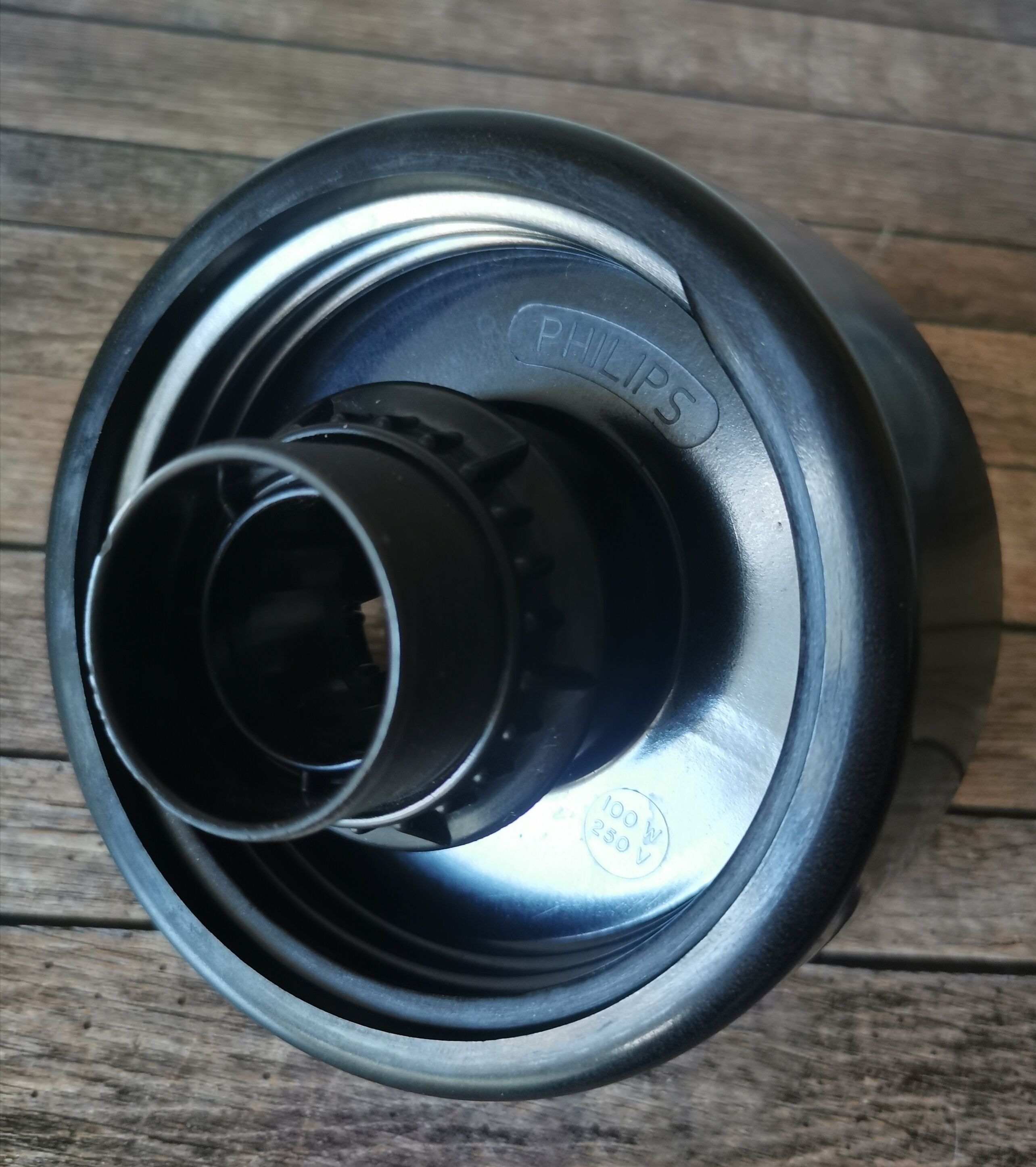 Philips vintage ceiling lamp pleated glass