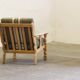 Vintage 1960s Danish low back lounge chairs in light oak, Henning Kjærnulf style