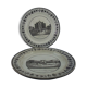 Pair of fine earthenware plates from Monteraux Leboeuf and Thibault early 19th
