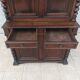 Buffet with 2 bodies Louis XIII in walnut, 19th century.