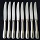 8 Table knives Stainless steel Guy Degrenne Pearl Decor