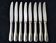 8 Table knives Stainless steel Guy Degrenne Pearl Decor