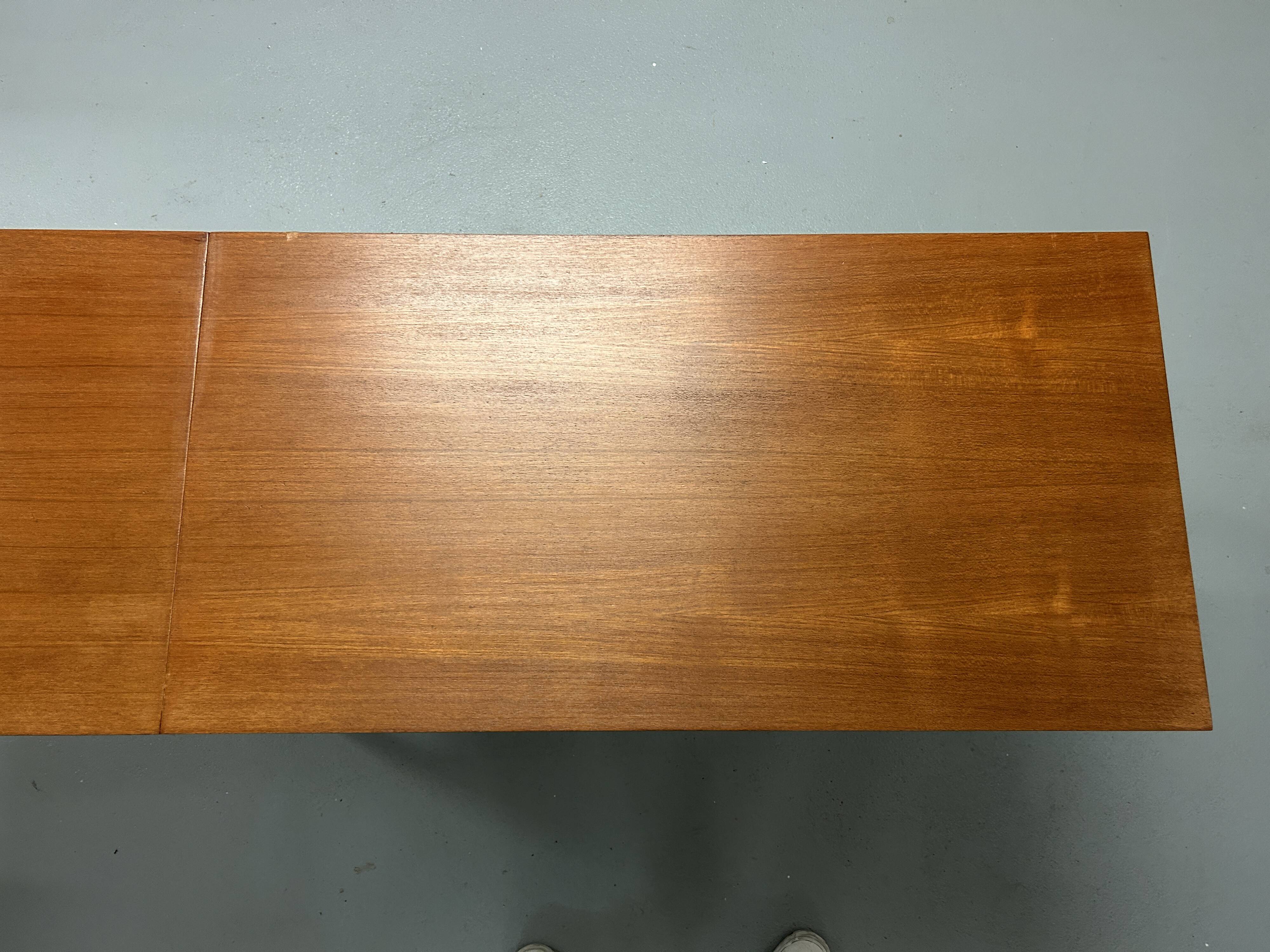 Danish teak drop leaf writing desk by arne vodder, 1960s