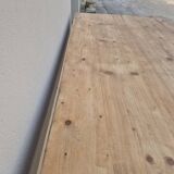 Old rustic farmhouse store table 2 drawers -2m22
