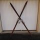 Ancienne paire de skis en bois l'Alpestre