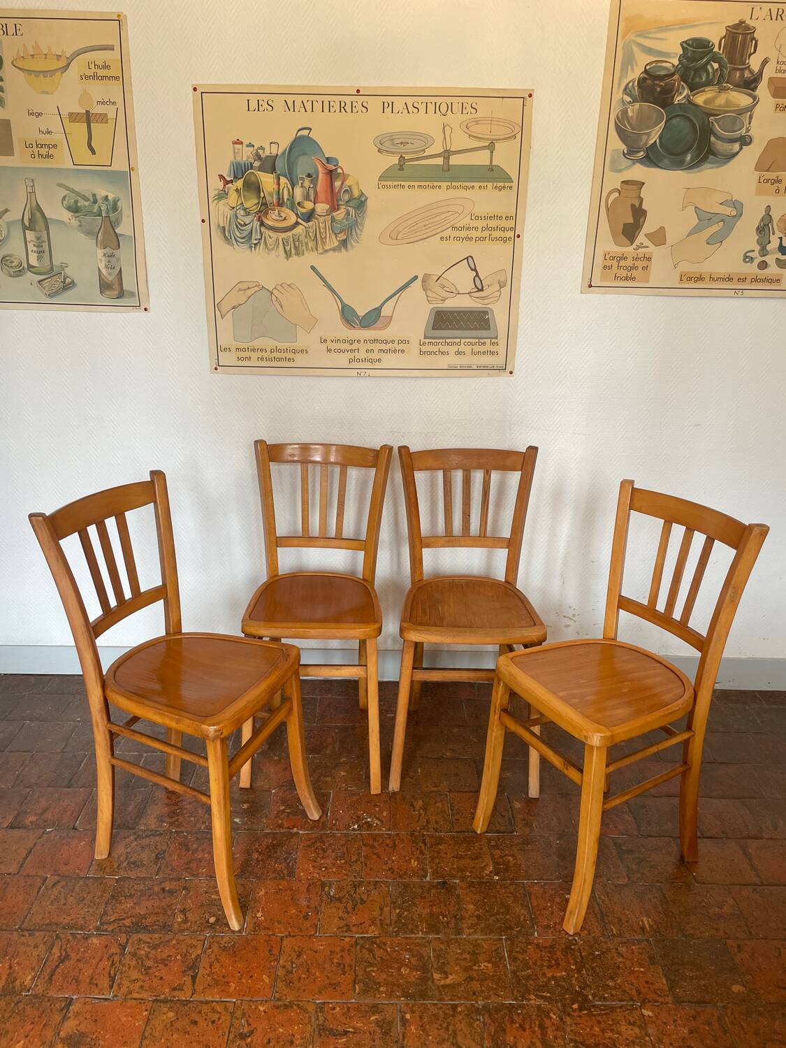 4 chaises de bistrot Luterma