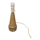 Handmade Beautiful partially glazed table lamp from Danish Søholm Ceramics, 1970s.