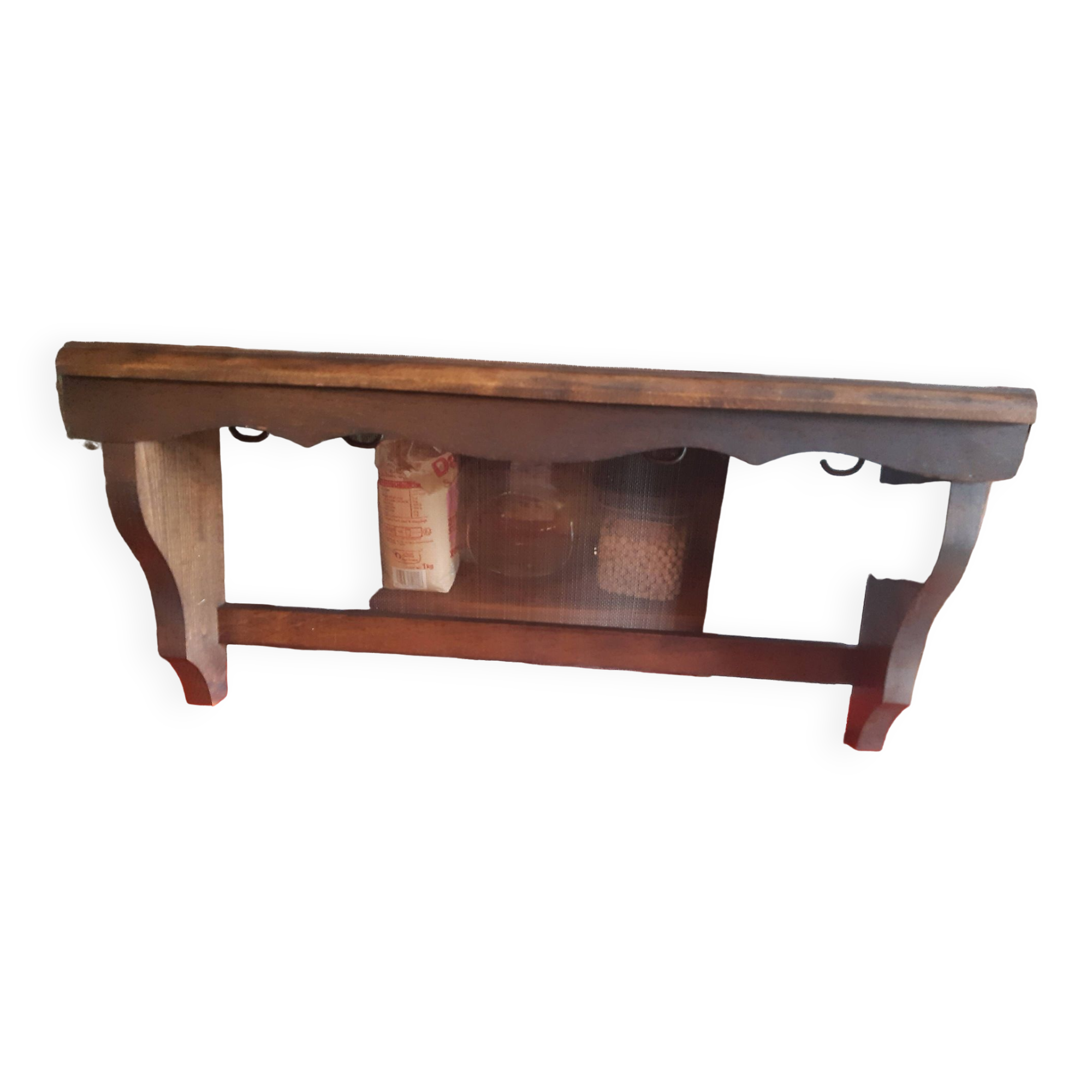 Wooden pot rack