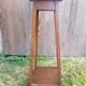 Sellette table appoint bois pieds compas vintage