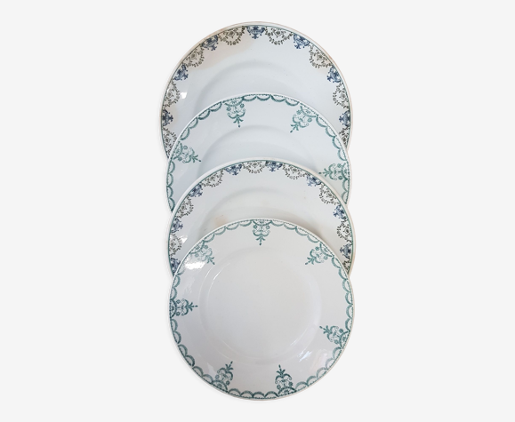 Lot de 4 assiettes vintage