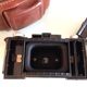 Appareil photo argentique Ultra Fex avec étui en cuir années 60