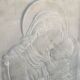 white marble plaque Virgin and Child