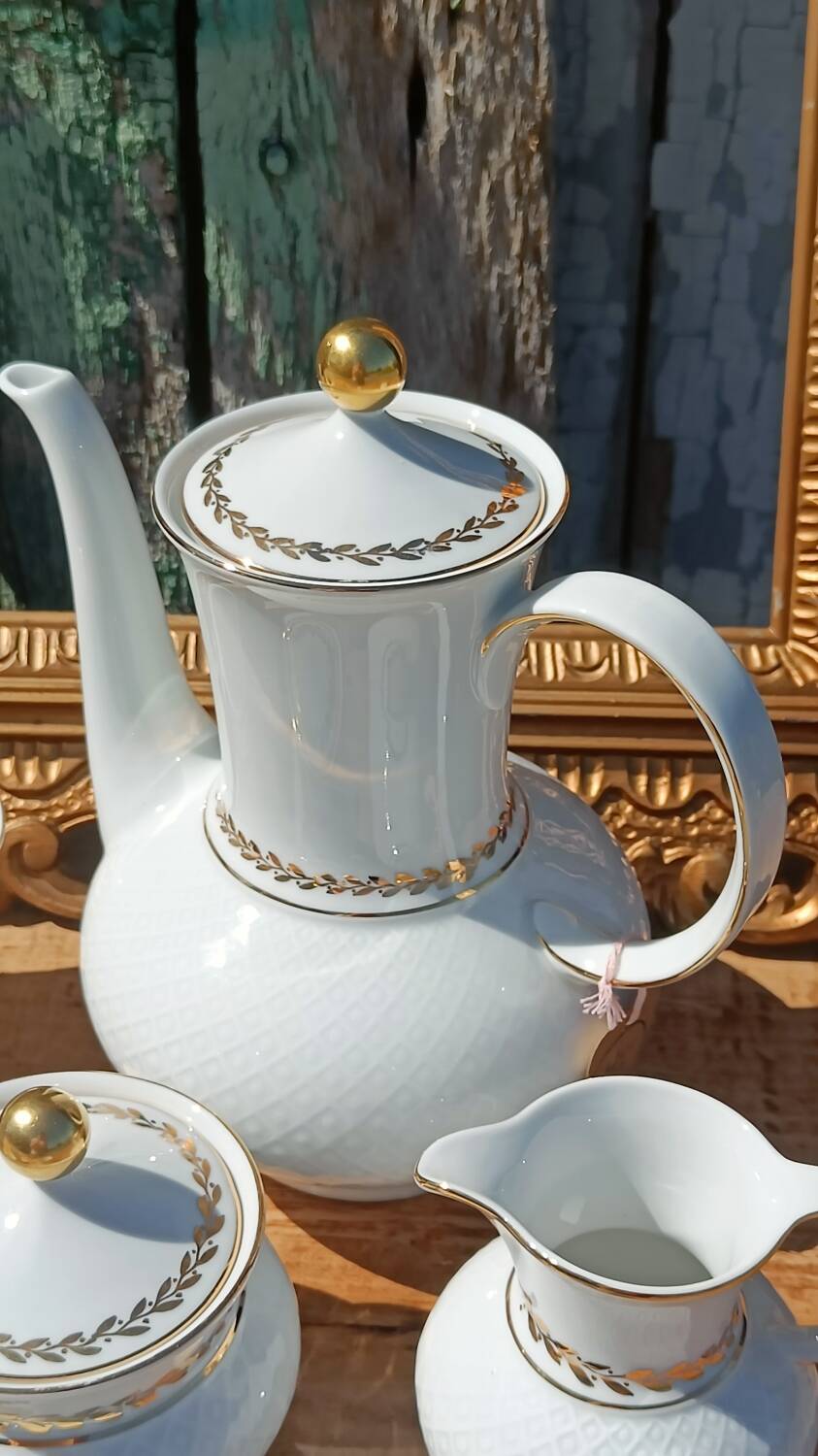 Vintage coffee service in porcelain Seltmann Weiden Bavaria –