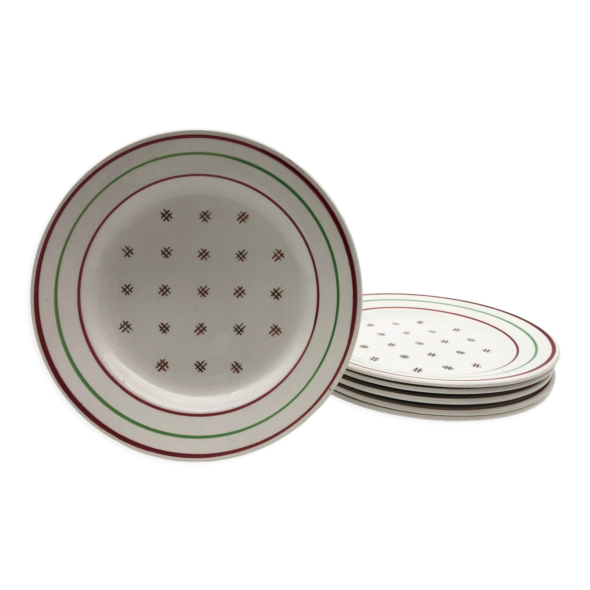 6 Dessert plates "K.G Lunévilles"