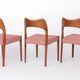 Set of 4 Arne Hovmand-Olsen Chairs for Mogens Kold 1950s Danish Mid Century
