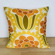 Vintage 70s flower cushion 37 x 37 cm