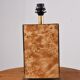 Vintage burl wood table lamp, 1970